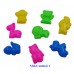 6 pounds three colors Kinetic Sand with three molds